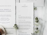 Creative Wedding Reception Menu Card Ideas sofia Semi Custom Menu Design Simple Traditional Classic