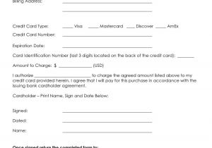 Credit Card Authorisation form Template Australia 25 Credit Card Authorization form Template Free Download