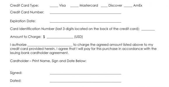 Credit Card Authorisation form Template Australia 25 Credit Card Authorization form Template Free Download