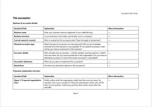 Credit Union Succession Plan Template Enchanting Succession Planning tools Templates Pattern