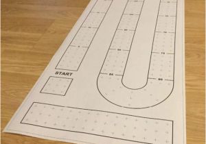 Cribbage Board Drilling Templates Large Cribbage Board Hole Pattern Paper Template