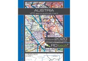 Cross Border Card Germany Austria Rogers Data Vfr Flugkarte A Sterreich 1 500 000 Laminiert