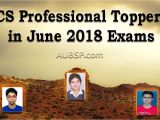 Cs Professional Admit Card June 18 Cs Professional toppers June 2018 Icsi Pass Percentage Aubsp