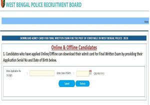 Cs Professional Admit Card June 18 Wb Police Constable Final Exam Admit Card 2019 Released at