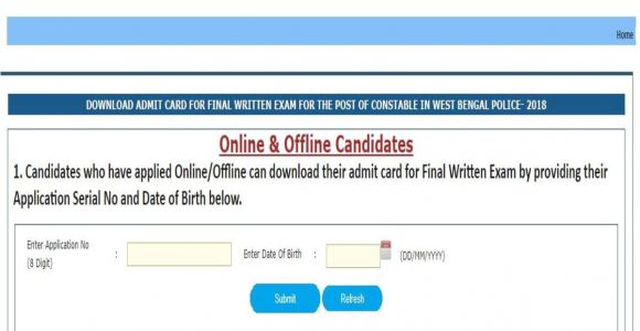 Cs Professional Admit Card June 18 Wb Police Constable Final Exam Admit Card 2019 Released at
