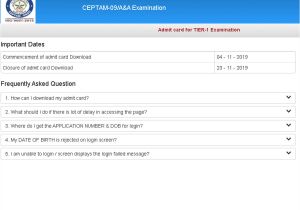 Ctet Admit Card Name Date Birth Drdo Ceptam A A Admit Card 2019 Released at Drdo Gov In