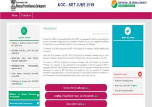 Ctet Admit Card Name Date Birth Ugc Net 2019 December Exam Registration to Begin From