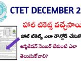Ctet Admit Card Name Wise Ctet 2019 December Haltickets Dowload How to Download Ctet