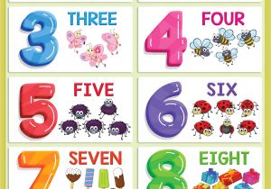 Cue Card About Handmade Gift Numbers Poster Numbers 1 10 for Kids Math Printable