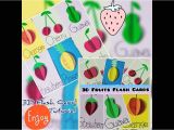 Cue Card On Beautiful Person Flashcards for Kids Fruits 3d Fruits Flash Card Tutorial