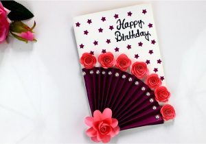 Cue Card On Handmade Gift Easy Beautiful Handmade Birthday Cards Birthday Card Idea