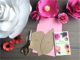 Cue Card On Rose Flower Paper Flower Template Kit Rose and Bonus Poppy 4 Styles Rose 1 18