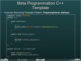 Curiously Recurring Template Pattern C Metaprogramming Multidimensional Typelist