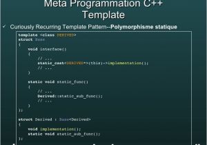 Curiously Recurring Template Pattern C Metaprogramming Multidimensional Typelist