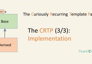 Curiously Recurring Template Pattern Fluent C Jonathan Boccara 39 S Blog
