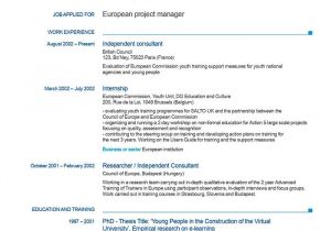Curriculum Vitae format European Word Europass Cv C Free Download European Resume Template