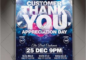 Customer Appreciation Day Flyer Template Appreciation Day Business Flyer Psd Template Psdmarket