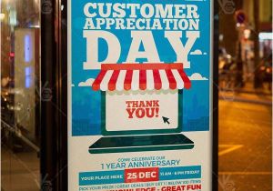 Customer Appreciation Day Flyer Template Customer Appreciation Day Business Flyer Psd Template