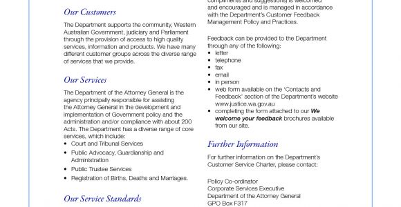 Customer Care Charter Template Best Photos Of Department Charter Templates Name Change