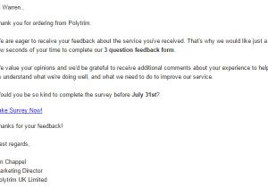 Customer Satisfaction Survey Email Invitation Template Test Driving Voice Of the Customer Surveys In Microsoft