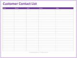 Customer Service Email Templates Free Customer Contact List Template 5 Best Contact Lists