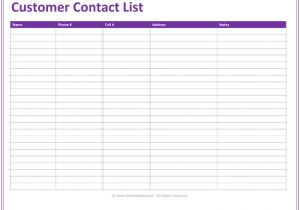 Customer Service Email Templates Free Customer Contact List Template 5 Best Contact Lists