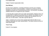 Customer Thank You Email Template Thank You Letter Client Template Client Complaint
