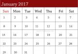 Customizable Calendar Template 2017 26 Customizable Calendar Template Images January 2017
