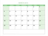 Customizable Calendar Template 2018 March 2018 Custom Calendar Templates tools