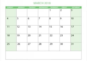 Customizable Calendar Template 2018 March 2018 Custom Calendar Templates tools