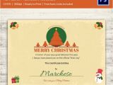 Customizable Christmas Gift Certificate Template Christmas Gift Certificate Templates 21 Psd format