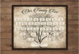 Customizable Family Tree Template Custom Family Tree Printable 5 Generation Template Instant
