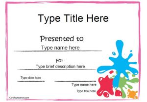 Customized Certificate Templates Create Award Certificate Bing Images