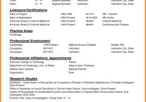 Cv Template for Physicians 8 Curriculum Vitae for Doctors Sample theorynpractice