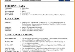 Cv Template south Africa Resumes 8 Curriculum Vitae Template Download Odr2017