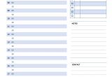 Daily Calendar Template 30 Minute Increments Daily Calendar 15 Minute Increments Template Online