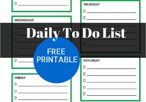 Daily Calendar to Do List Template Get It Done Daily to Do List and Free Printable