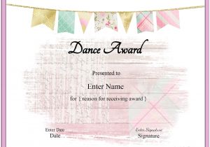 Dance Certificate Templates Free Download Awesome Free Printable Award Certificates Downloadtarget