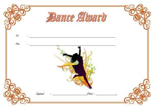 Dance Certificate Templates Free Download Dance Certificate Template 4 the Best Template Collection