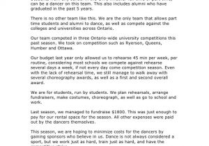 Dance Program Proposal Template Evolution Dance Team Sponsorship Proposal 2011 2012