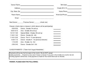 Dance School Registration form Template Free Registration form Template 9 Free Pdf Word Documents