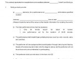Dancer Contract Template 15 Performance Contract Templates Word Pdf Google