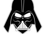 Darth Vader Helmet Template Dark Clipart Vader Pencil and In Color Dark Clipart Vader