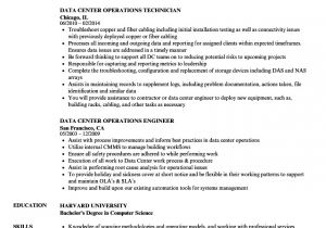 Data Engineer Resume Data Center Operations Resume Samples Velvet Jobs