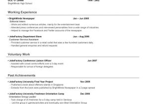 Date Of Availability Resume Sample Singapore Jobs Resume Samples