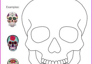 Day Of the Dead Skull Mask Template Bilingual Dia De Los Muertos Day Of the Dead Printable