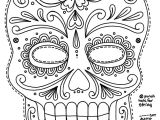 Day Of the Dead Skull Mask Template Day Of the Dead Skull Coloring Pages Bestofcoloring Com