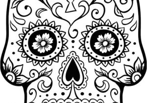 Day Of the Dead Skull Mask Template Sugar Skull Coloring Page Coloring Home
