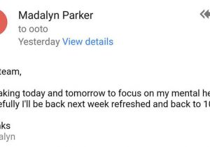 Day Off Email Template Boss Brilliant Response to Employee asking for Mental