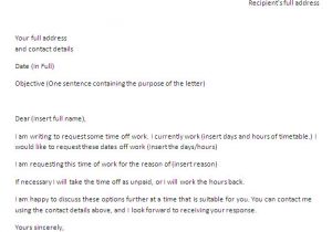 Day Off Request Email Template How to Request Vacation Time Off From Work Email